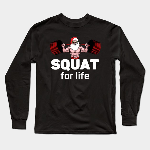 Squat Long Sleeve T-Shirt by AniTeeCreation